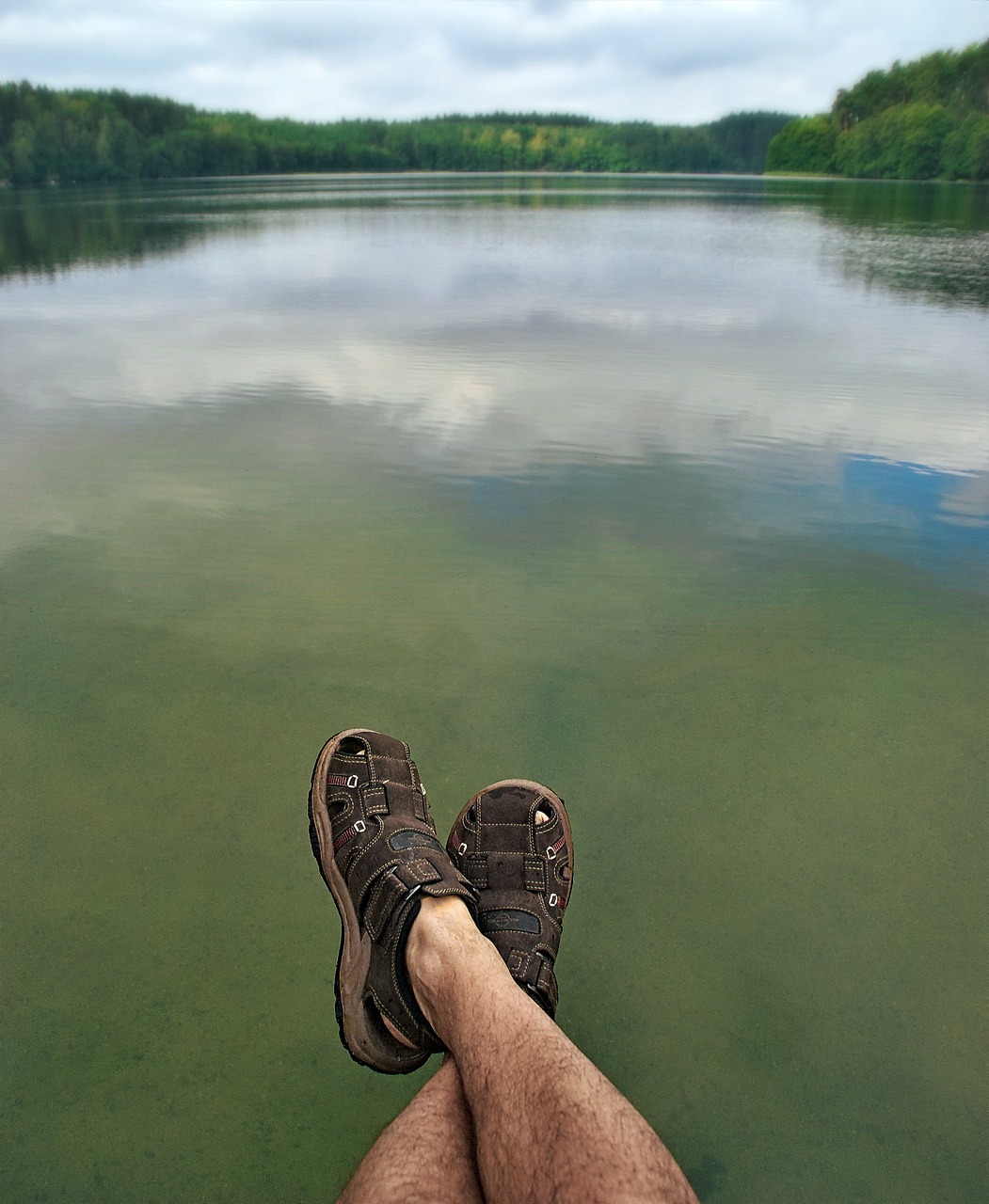 lake legs sandals free photo