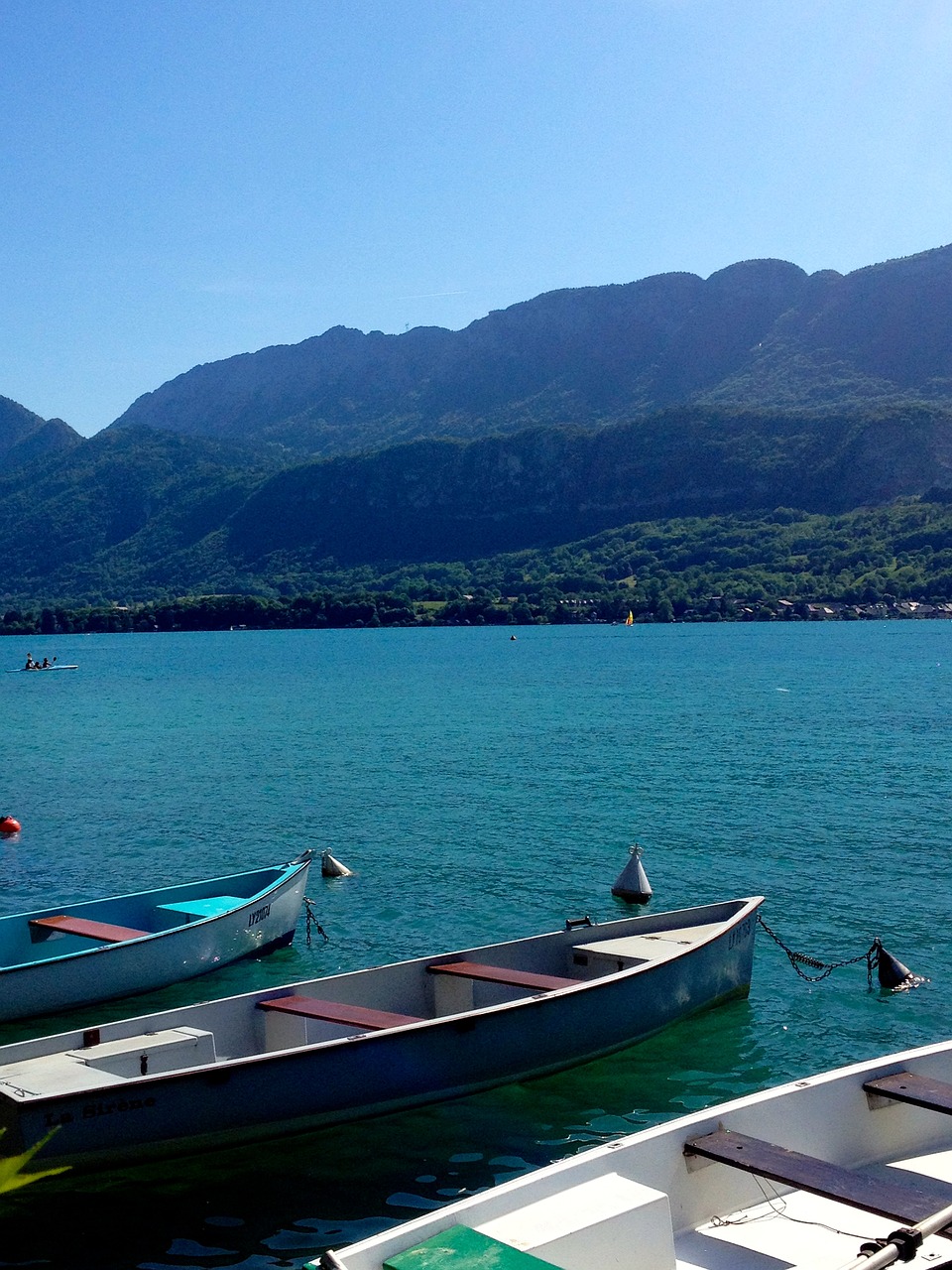 lake annecy boat free photo