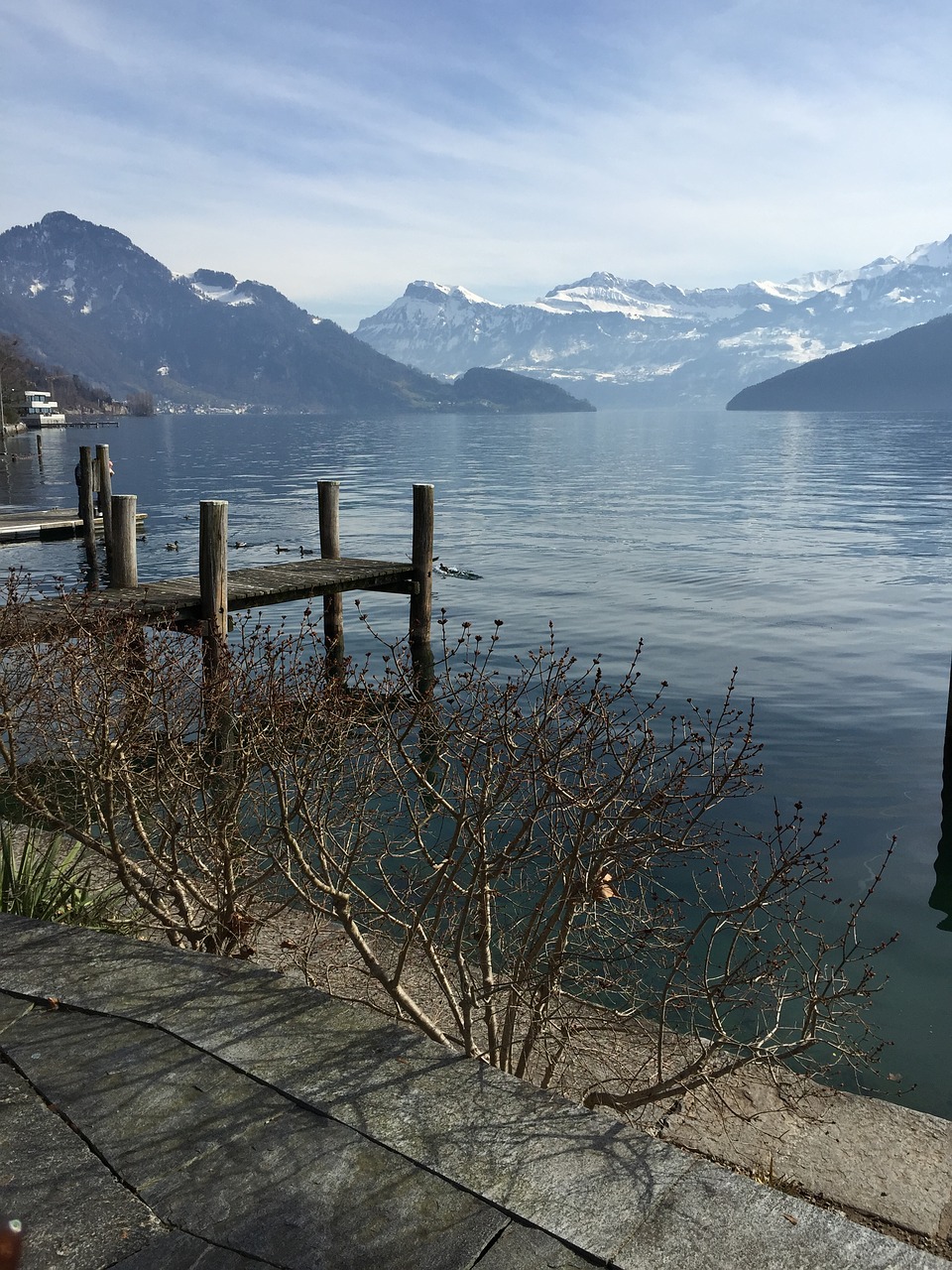 lake switzerland mountains free photo