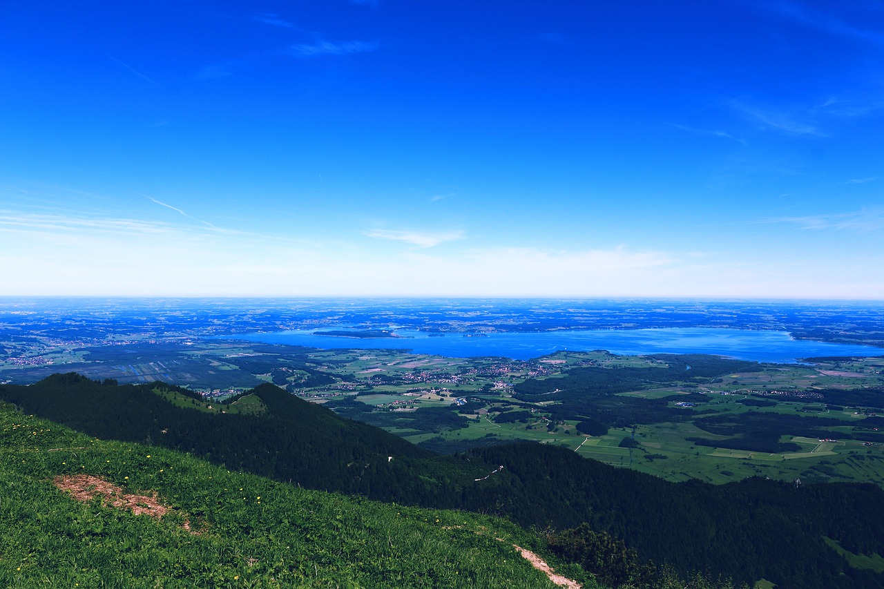 lake panorama view free photo