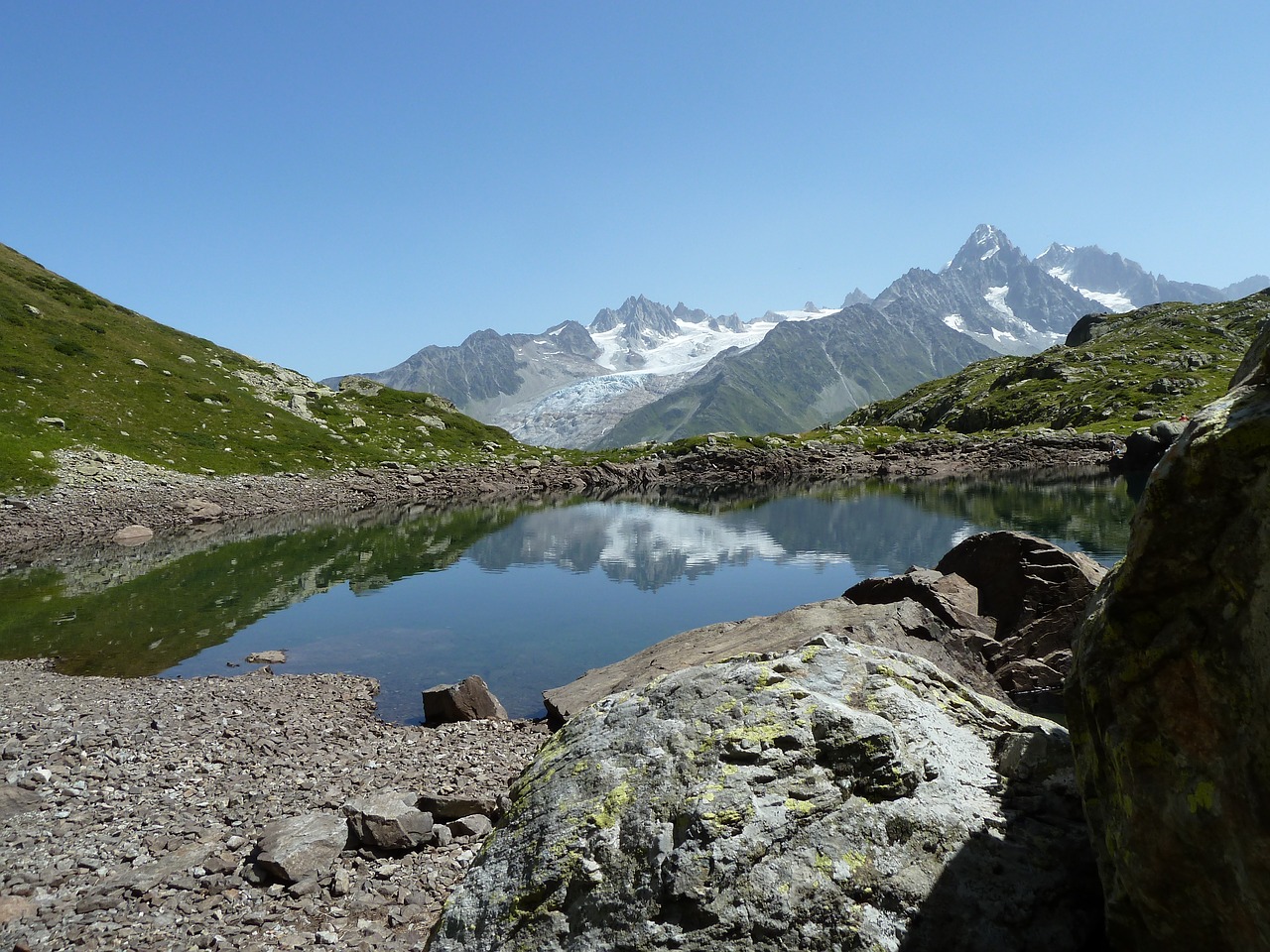 lake mountain landscape free photo