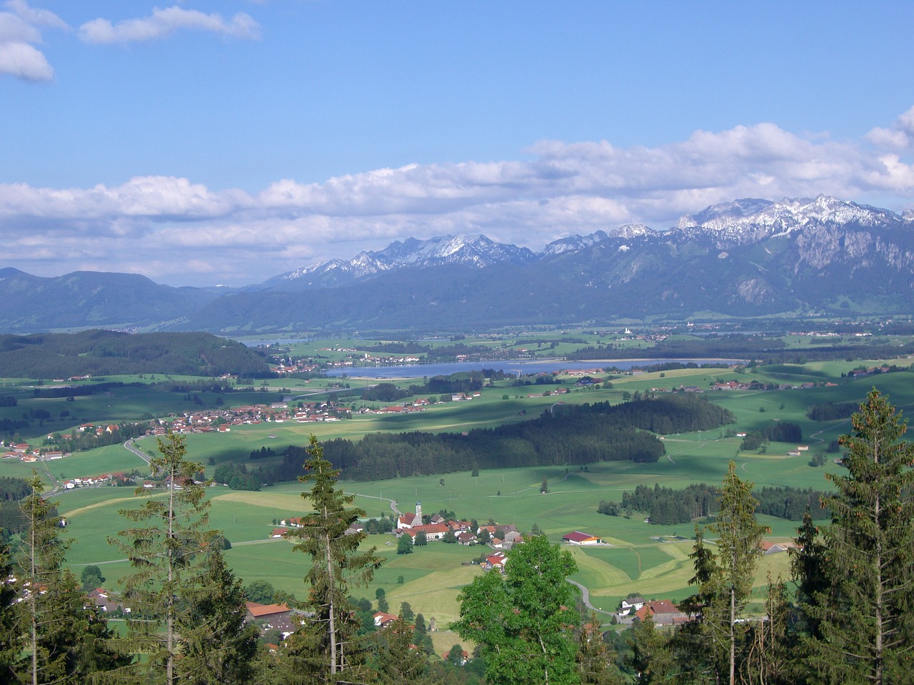 lake mountain panorama allgäu free photo