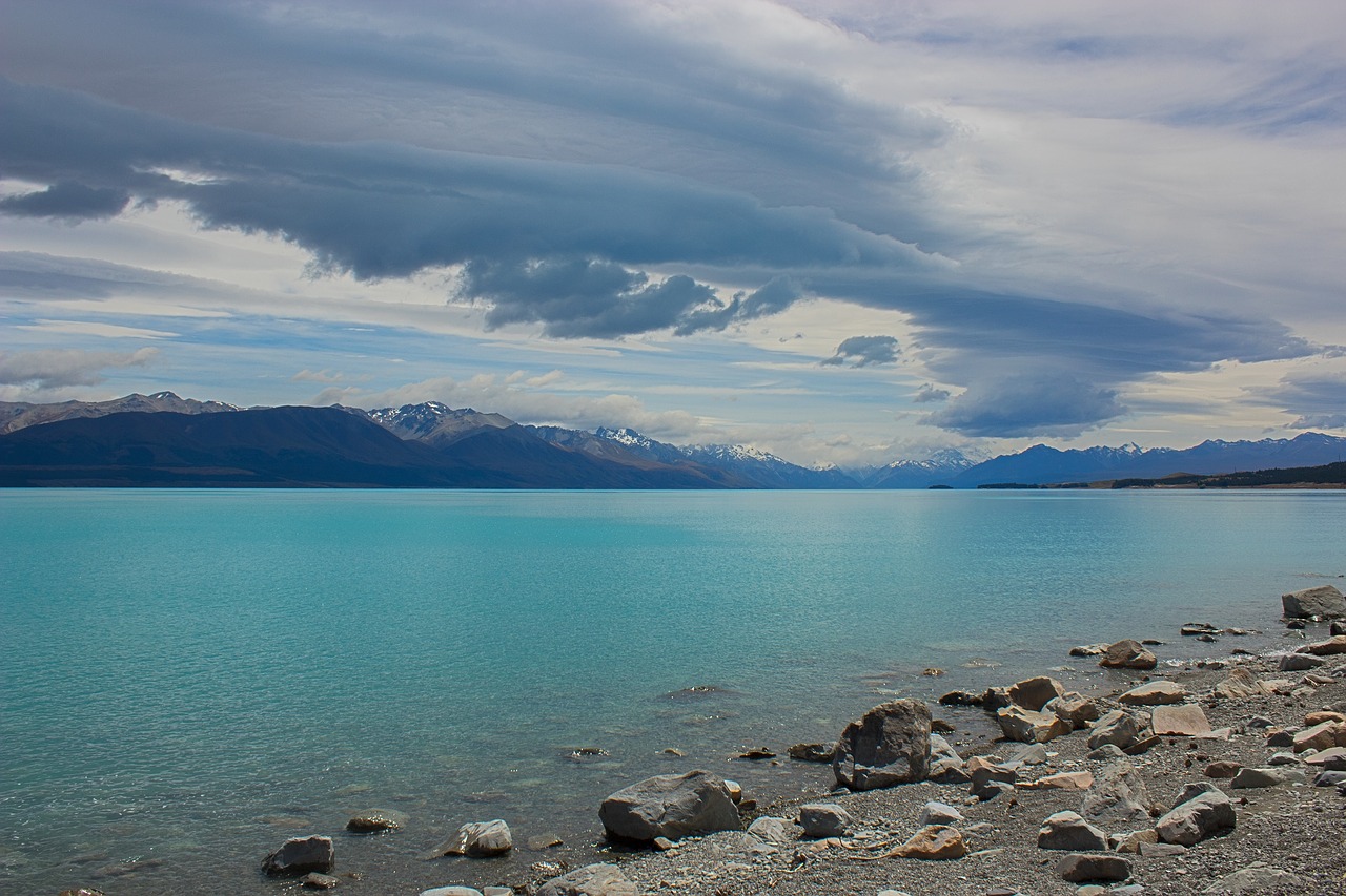 lake clouds landscape free photo