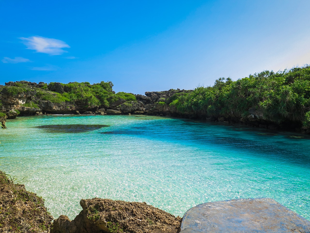 lake blue turquoise free photo