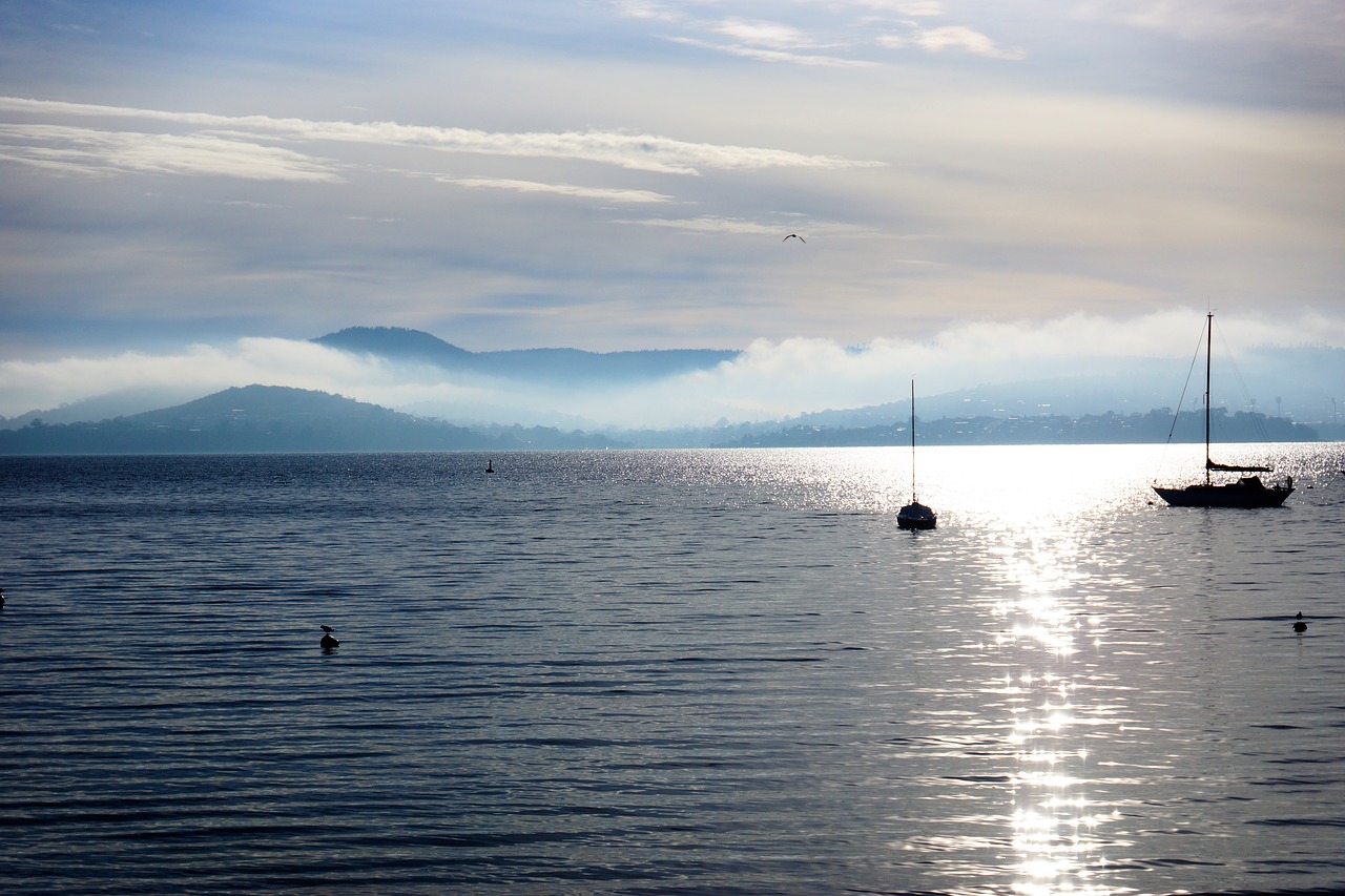 lake water boats free photo