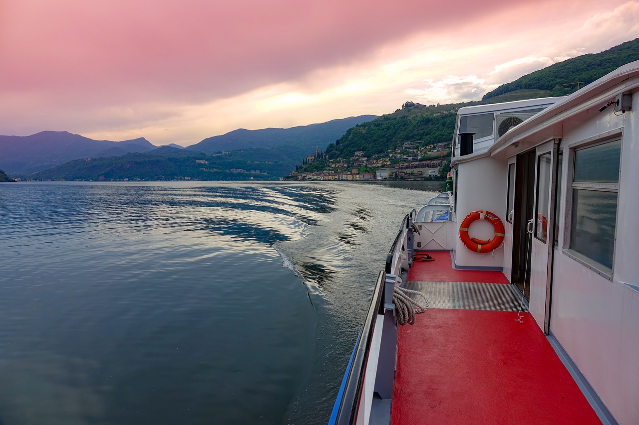 lake ship boat free photo