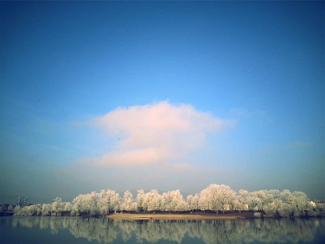 lake water reflection free photo