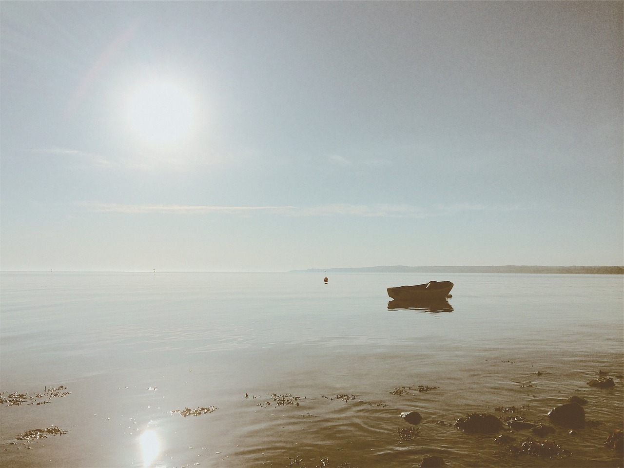 lake water boat free photo