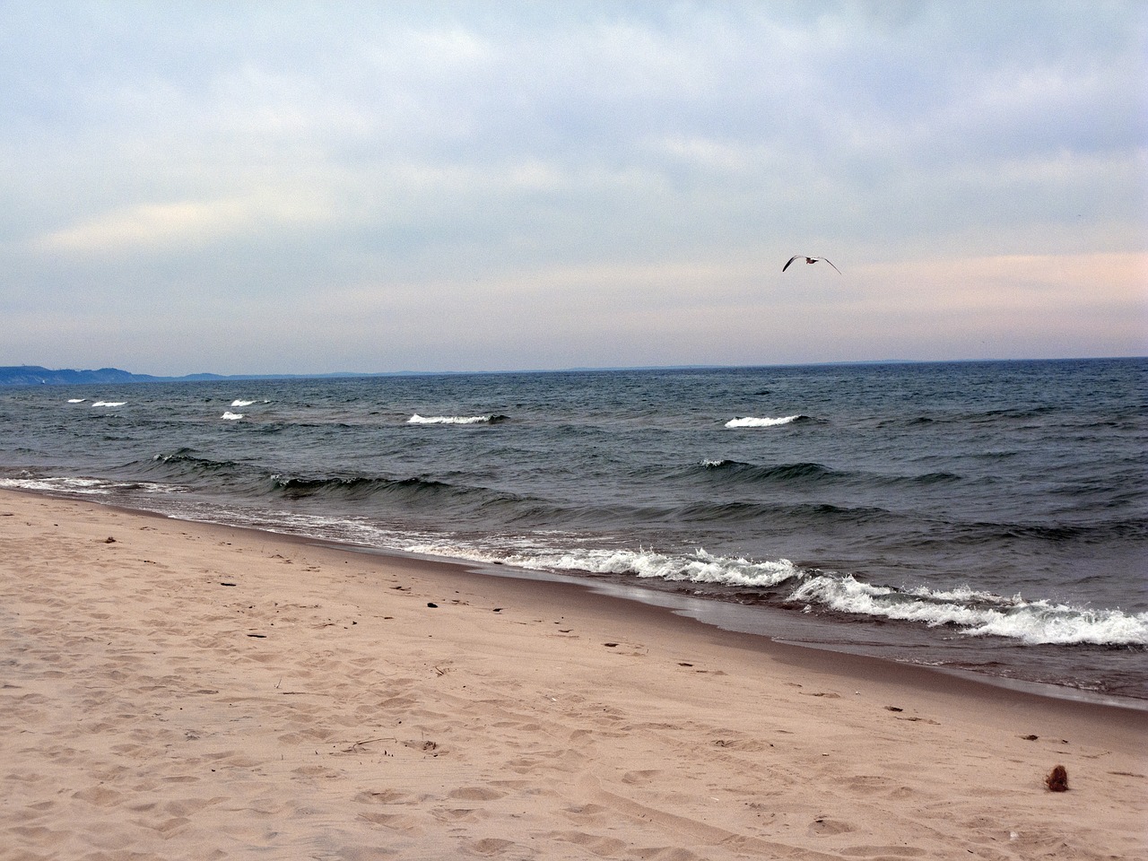lake sand beach free photo