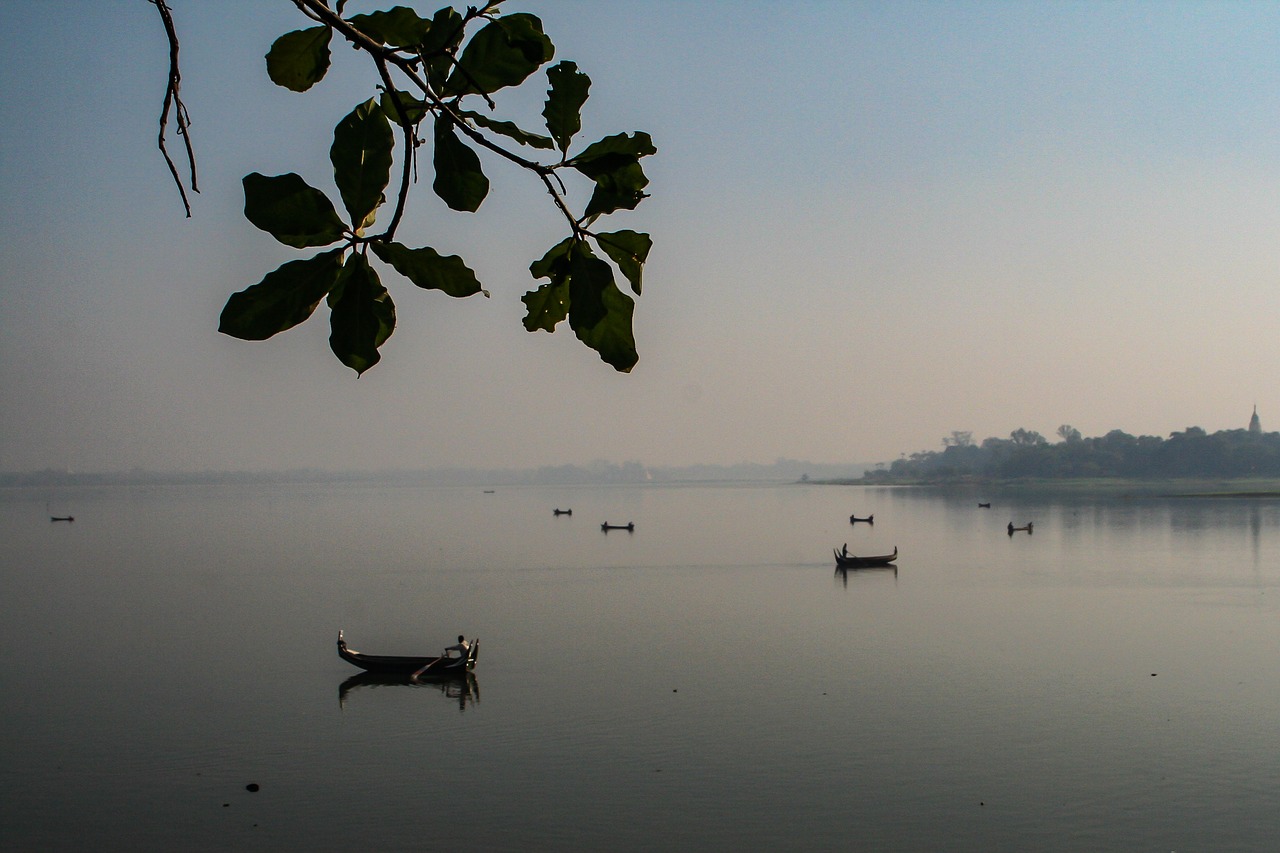 lake boot myanmar free photo