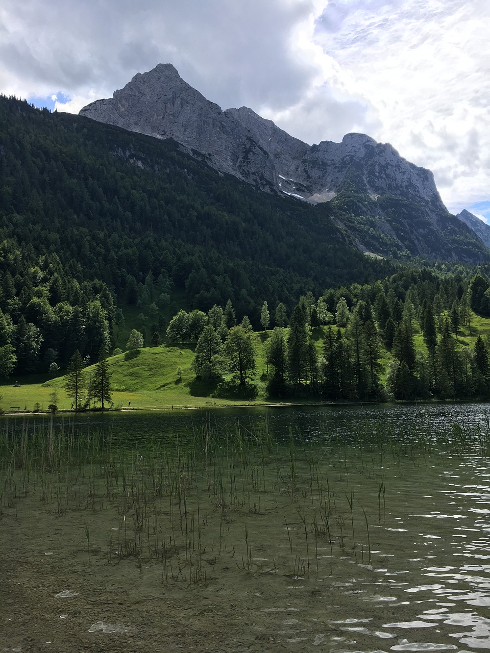 lake mountains alpine lake free photo