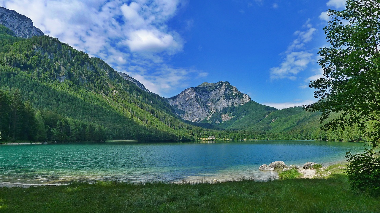 lake mountains landscape free photo