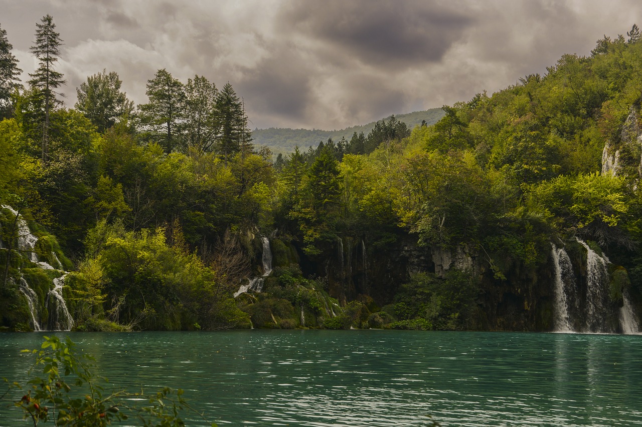 lake trees landscape free photo