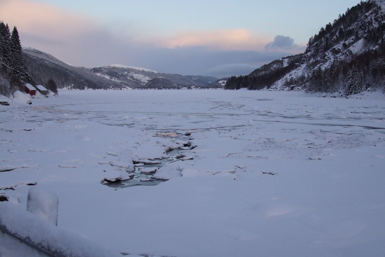 lake ice frozen free photo