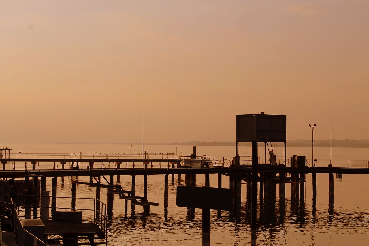 lake sunset lake constance free photo