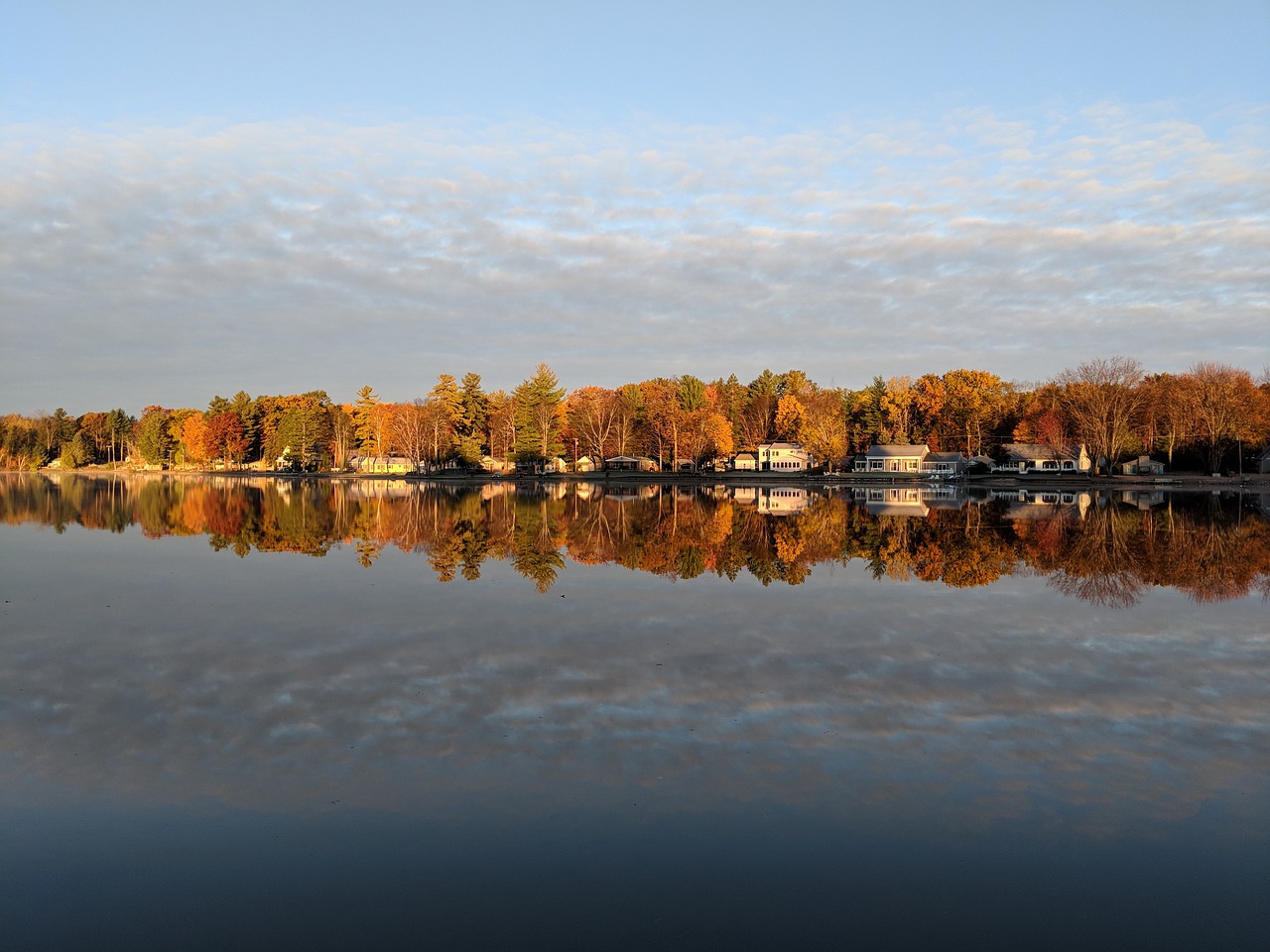 lake fall autumn free photo