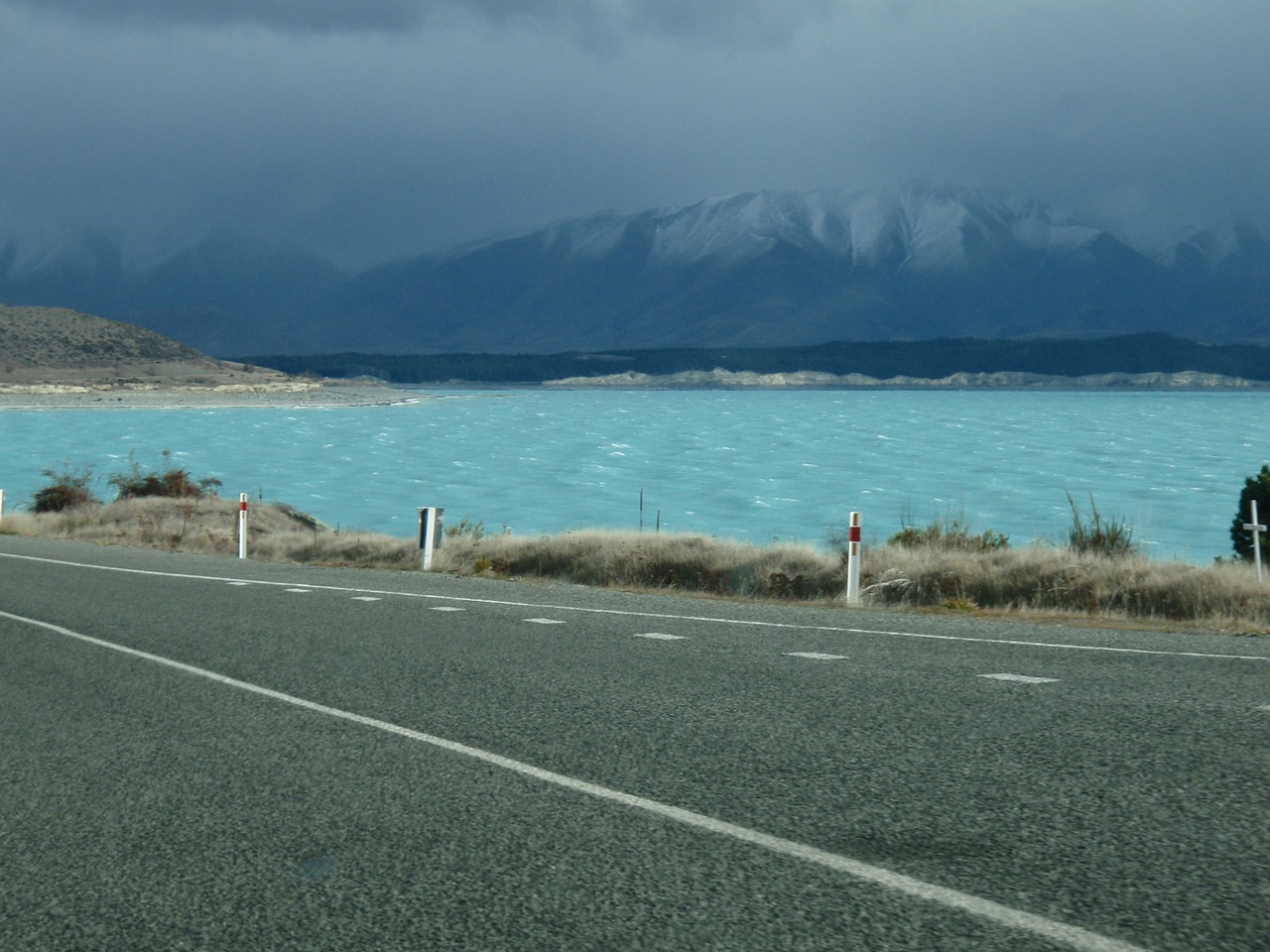 lake blue street free photo