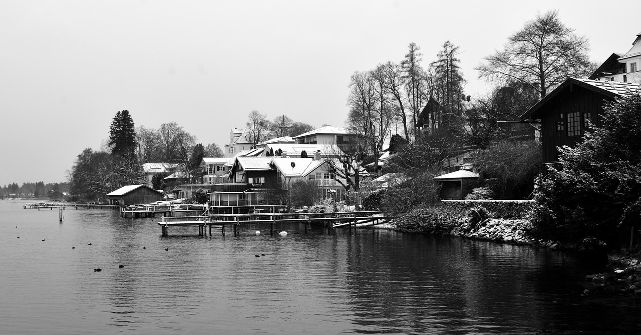 lake winter wintry free photo