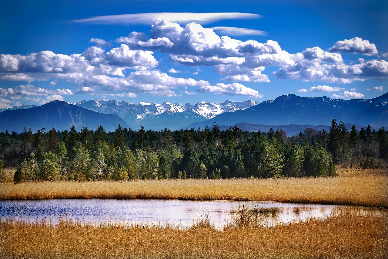 lake reflection waters free photo