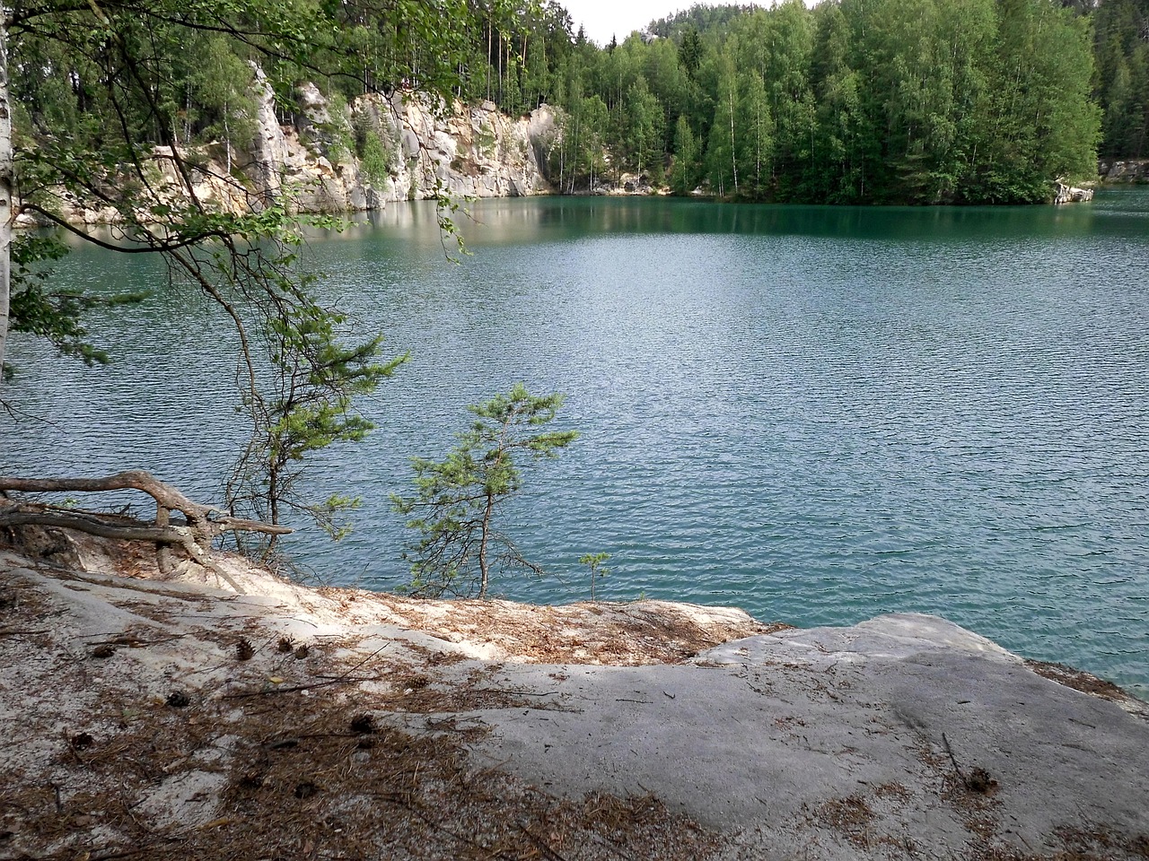 lake adršpach rocks free photo