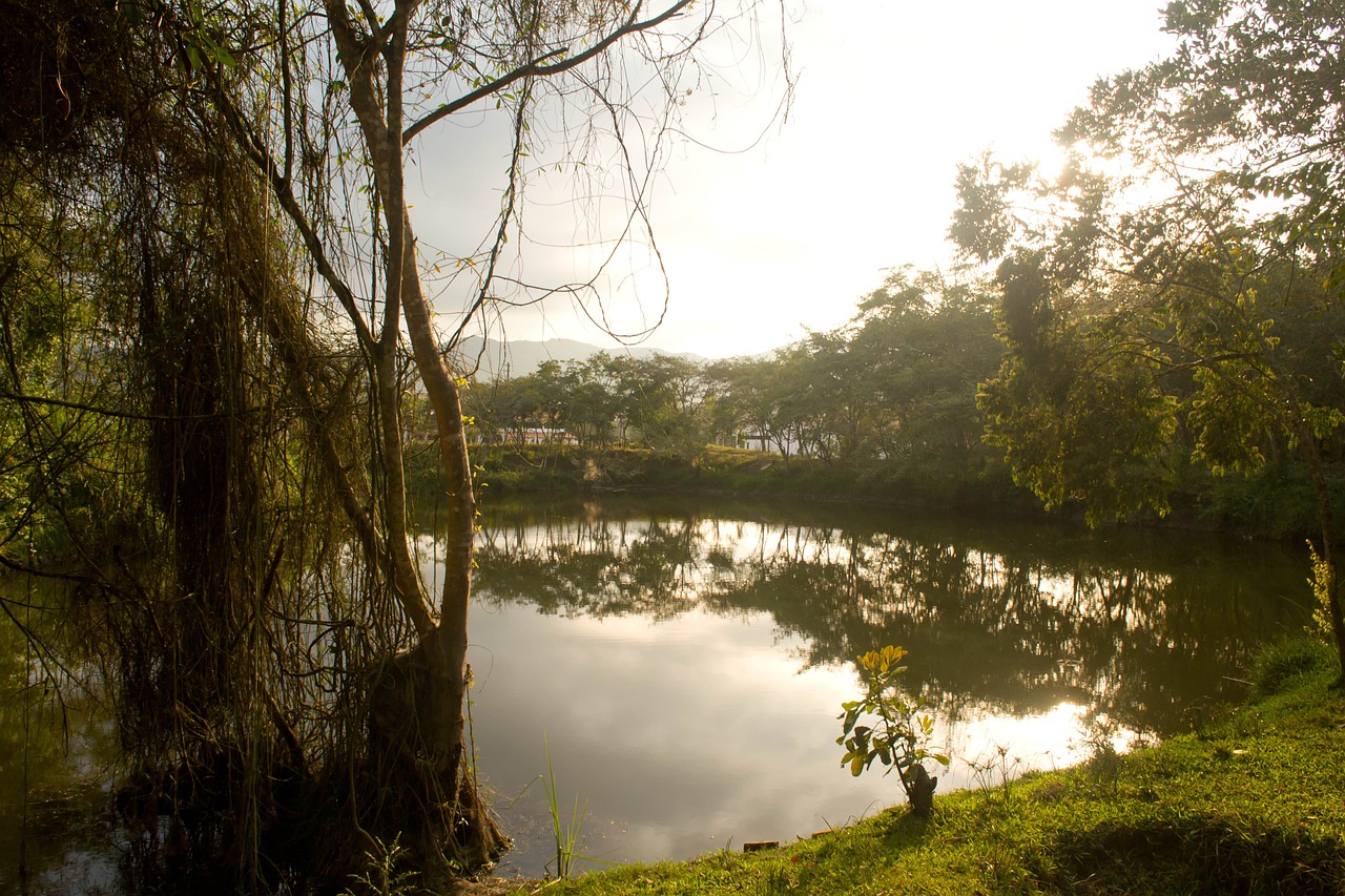 lake colombia landscape free photo