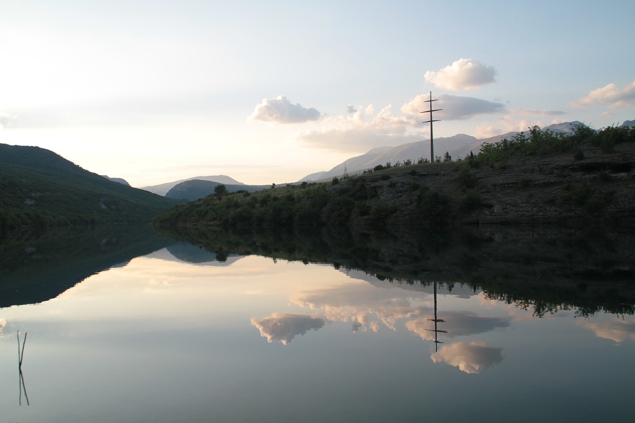 lake  clouds  water free photo