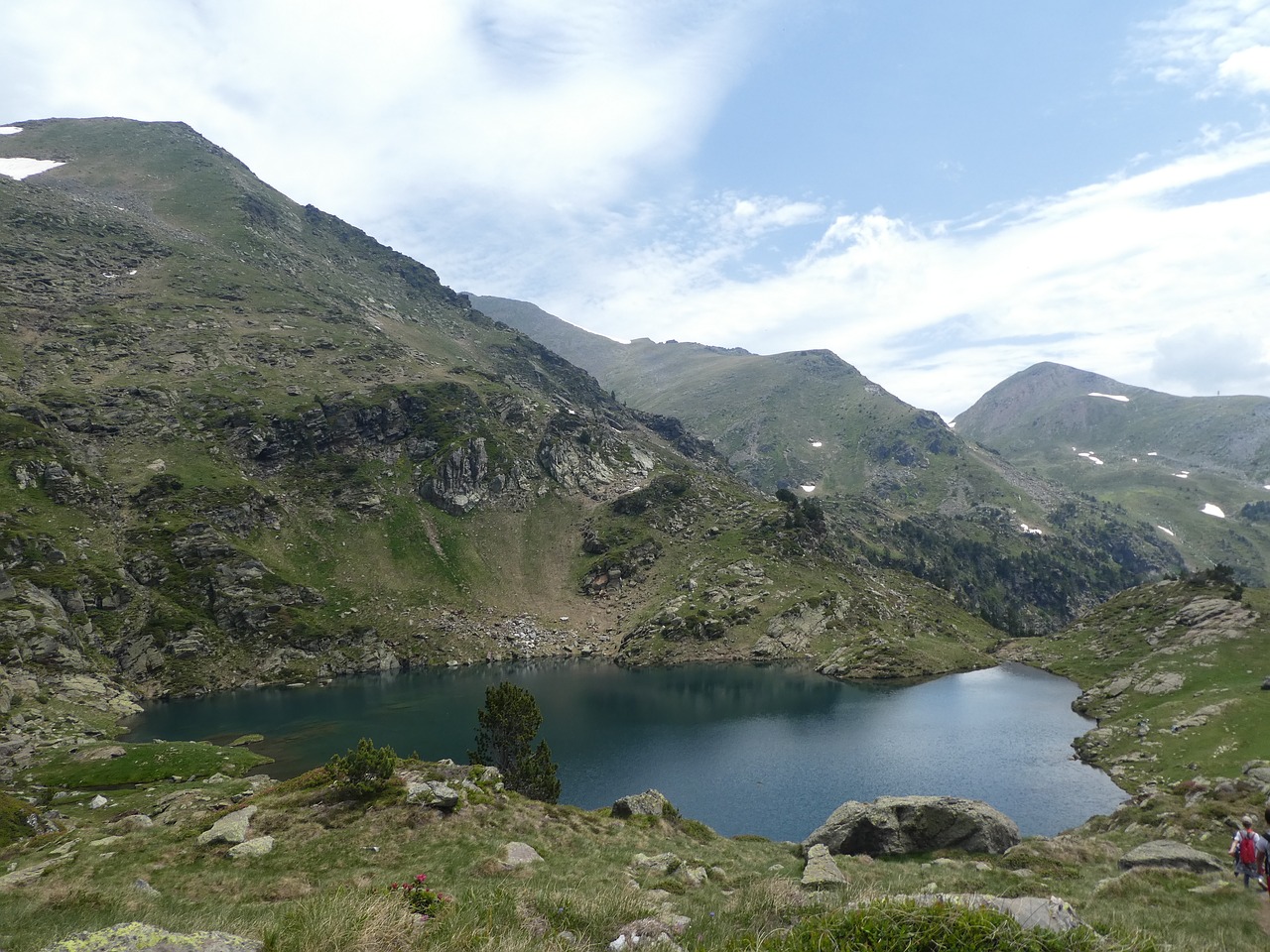 lake  mountain  andorra free photo