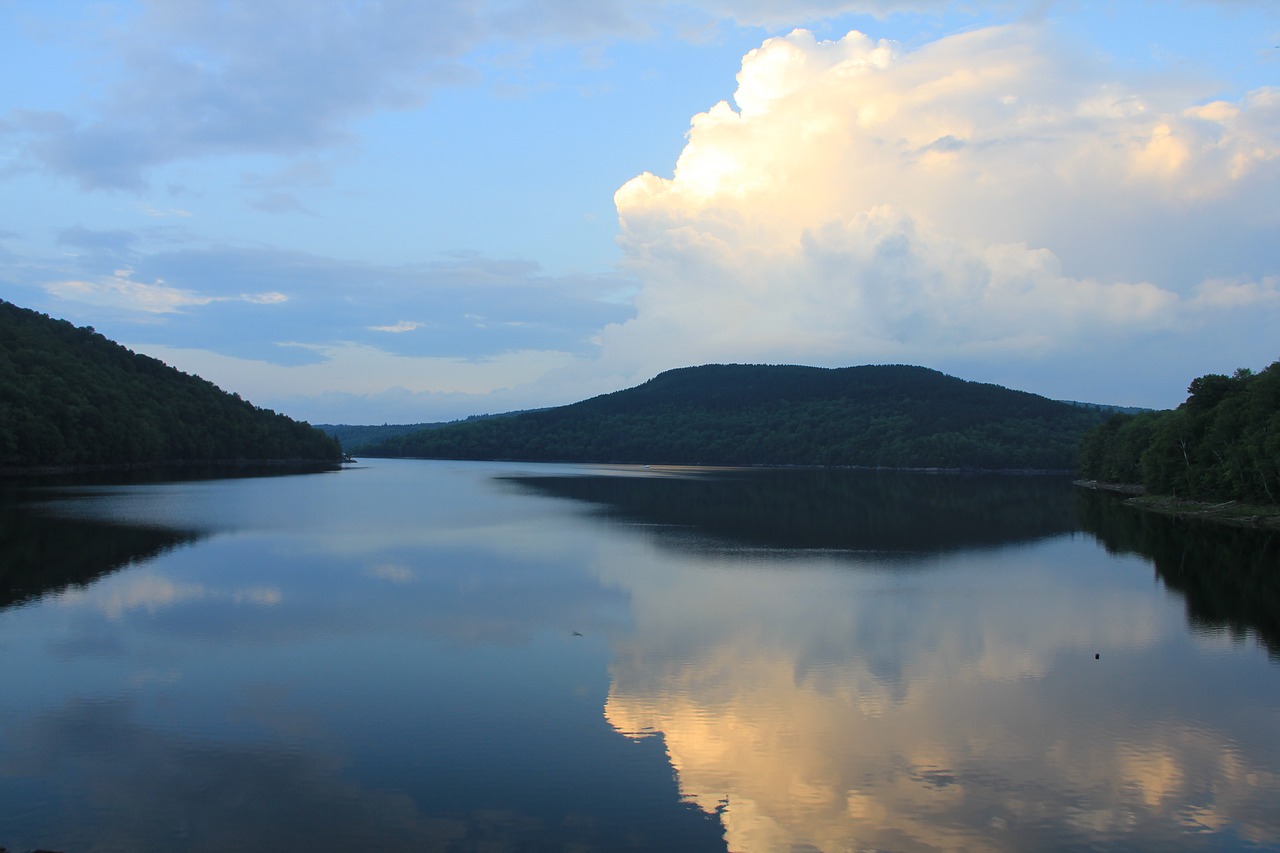 lake  clouds  water free photo