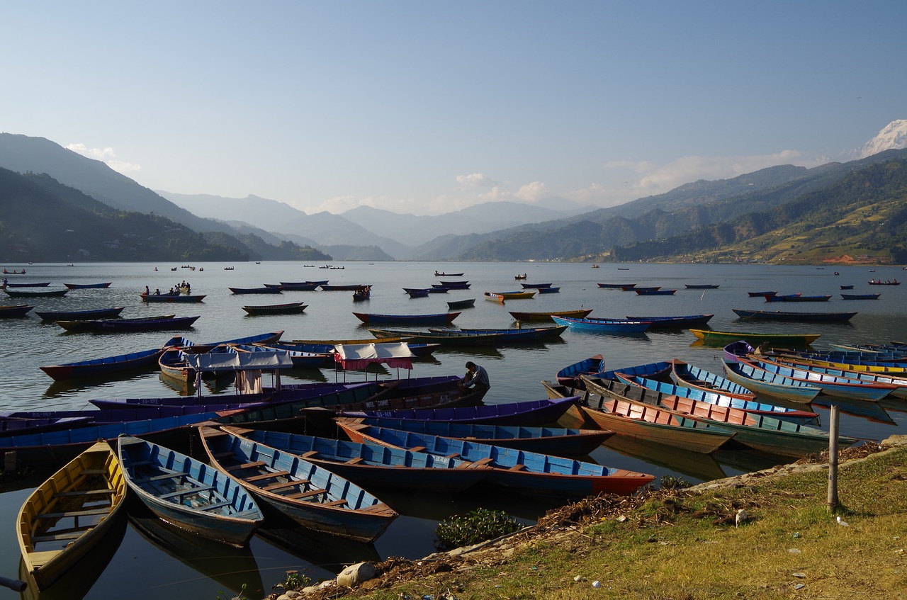 lake  boats  pokhara free photo