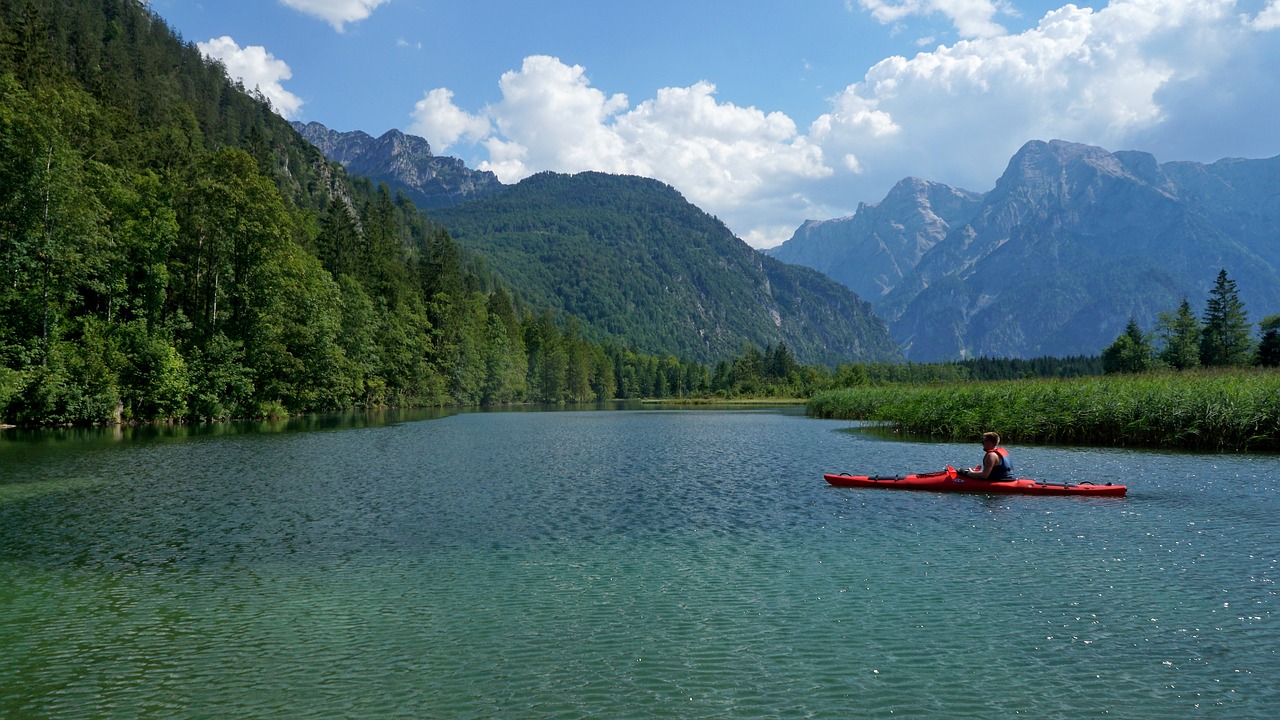 lake  alpine lake  kayak free photo