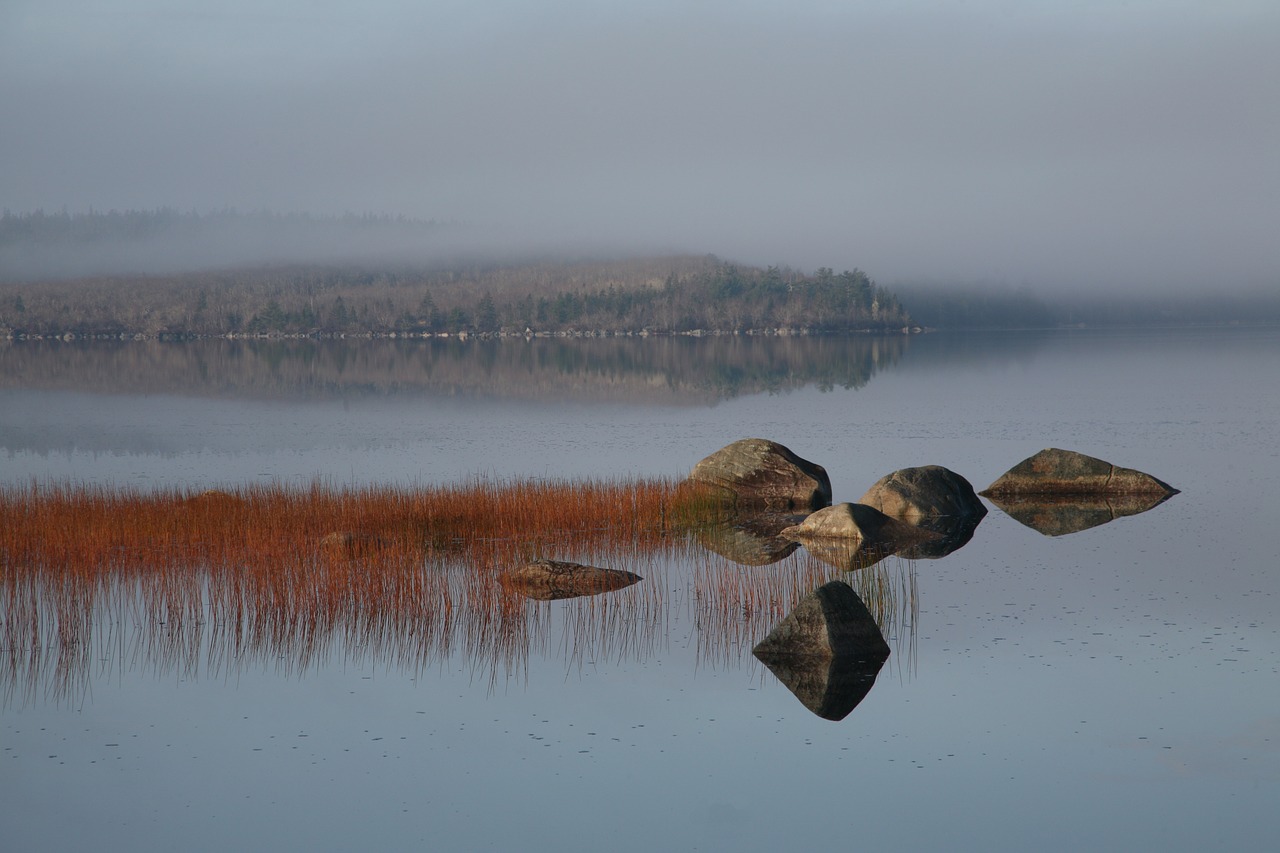 lake  stones  water free photo