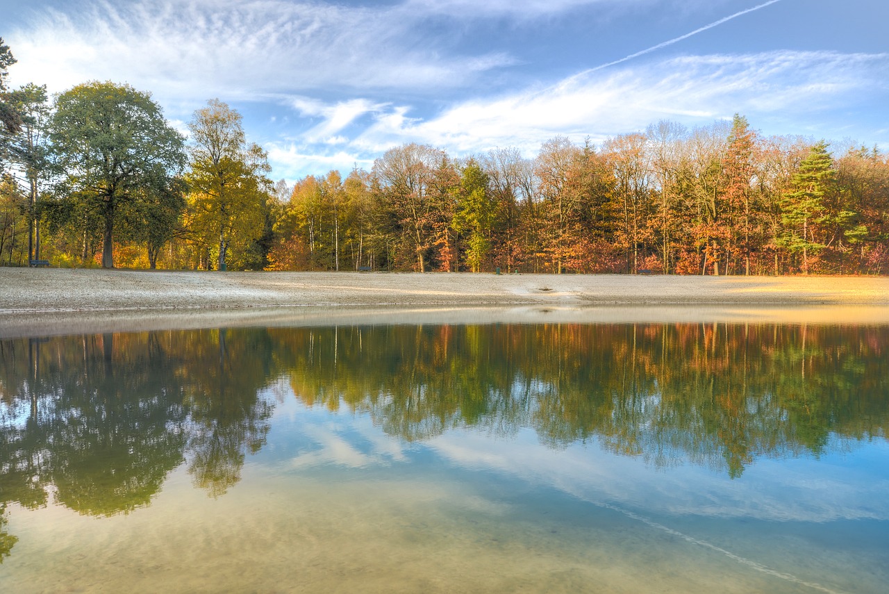 lake  reflection  autumn free photo