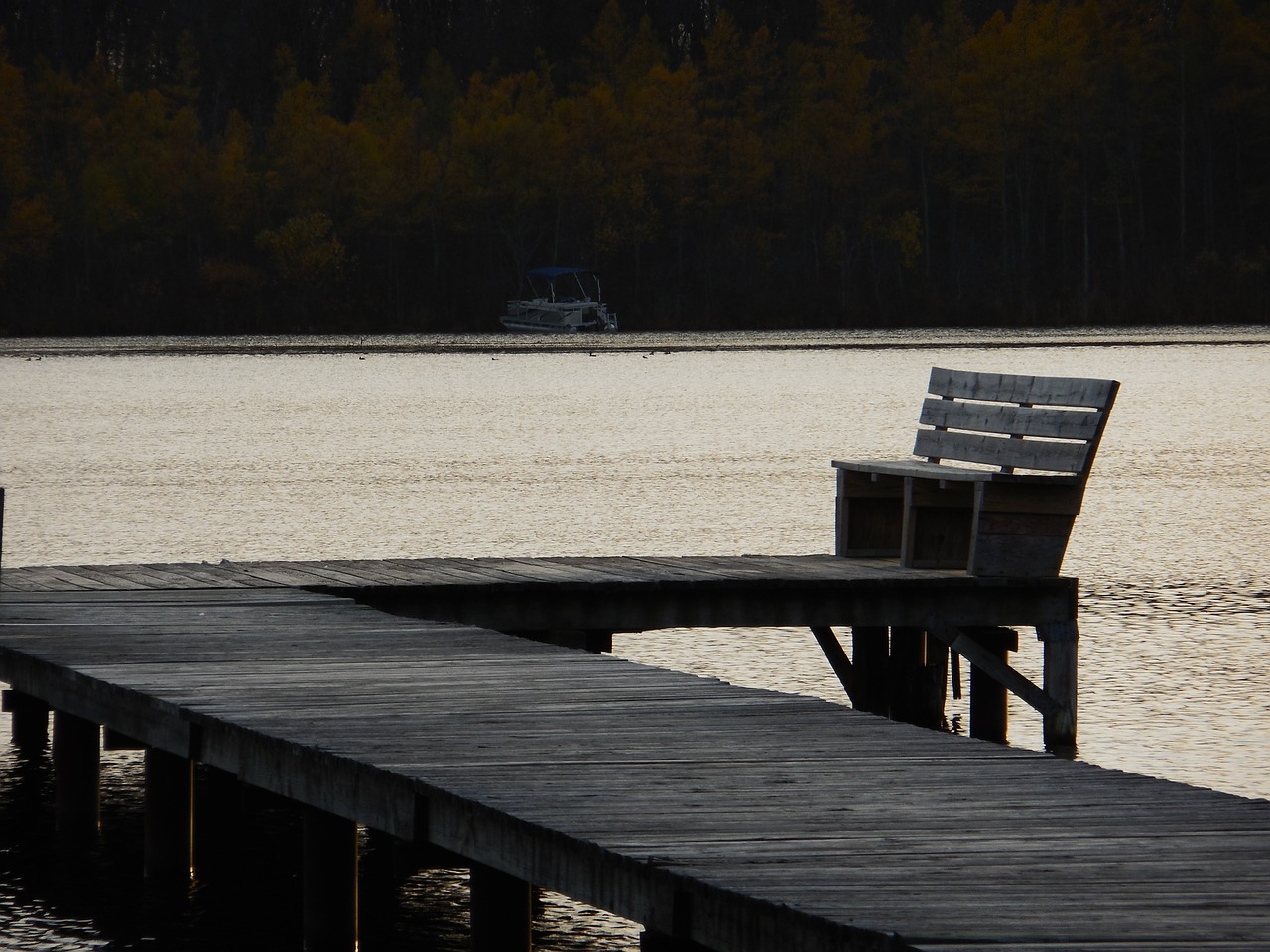 lake  sunset  dock free photo