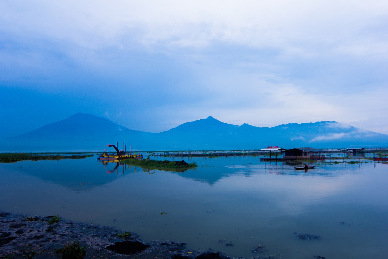 lake  morning  water free photo