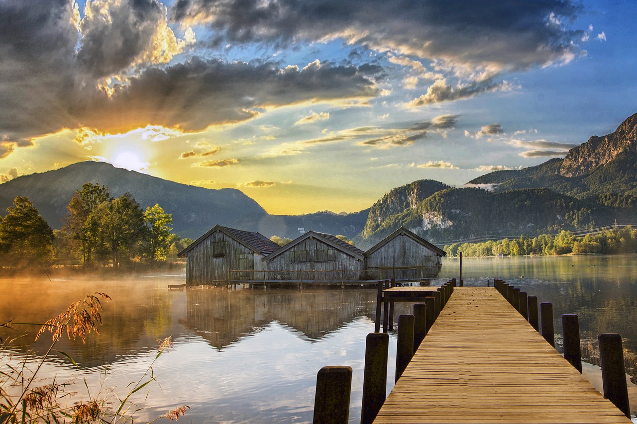 lake  reflection  sky free photo