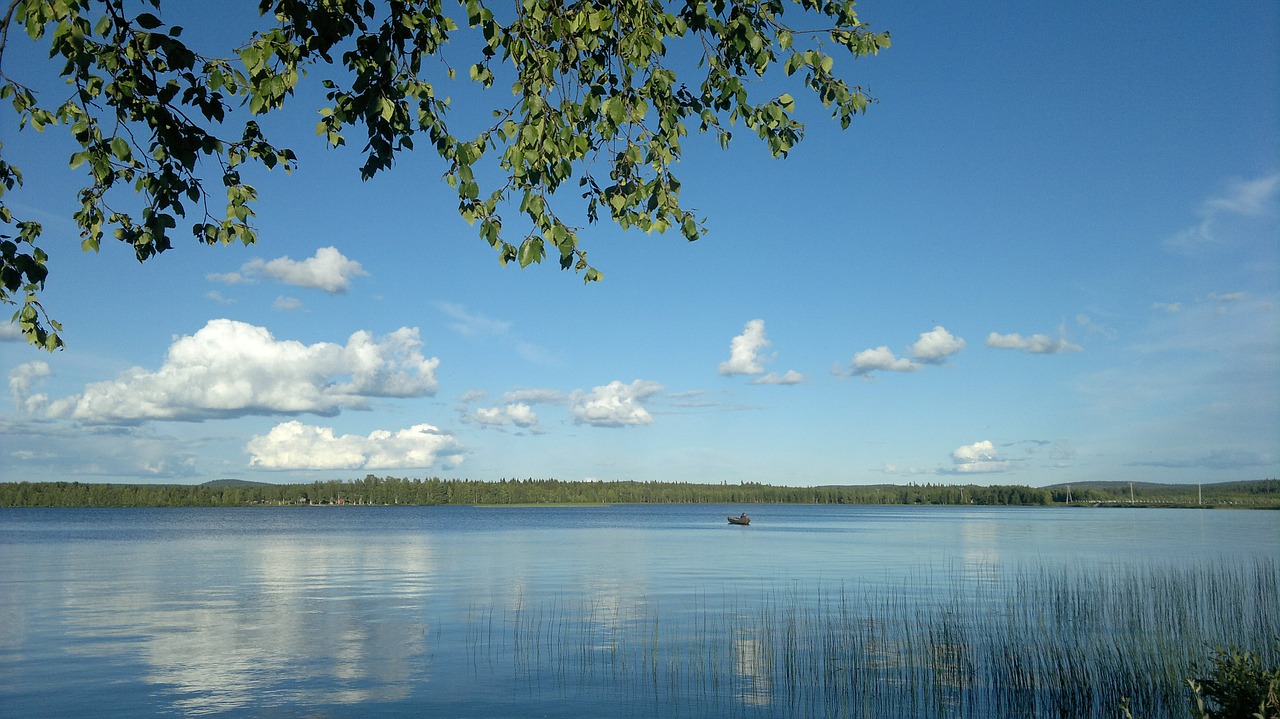 lake summer finnish free photo