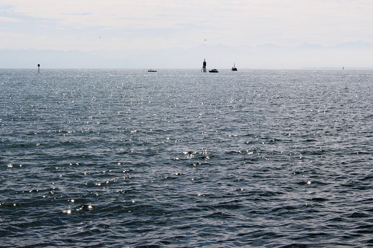 lake lake constance back light free photo