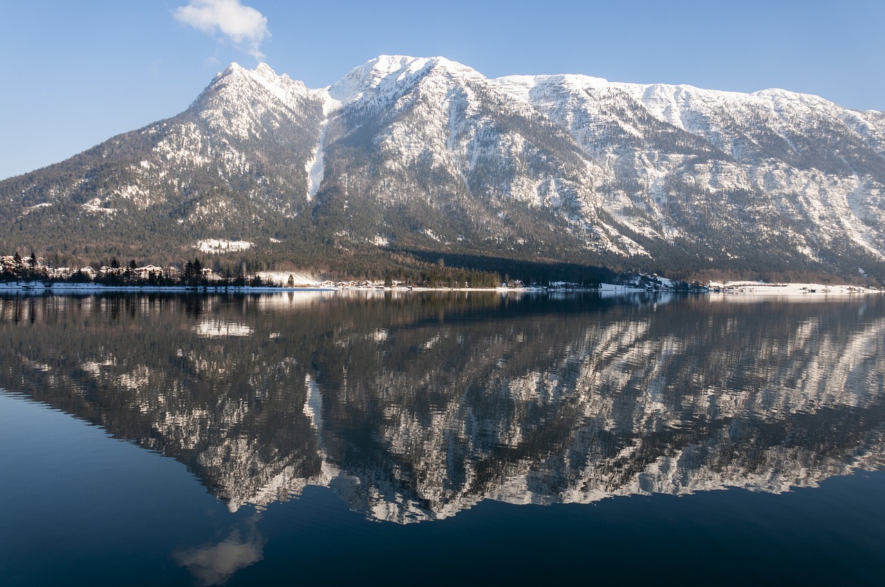 lake  mountains  nature free photo