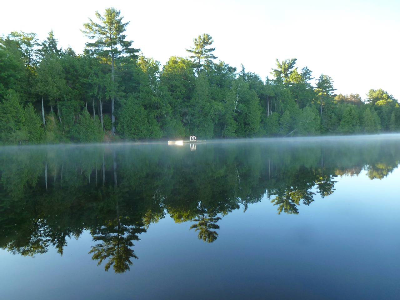 lake reflection still free photo