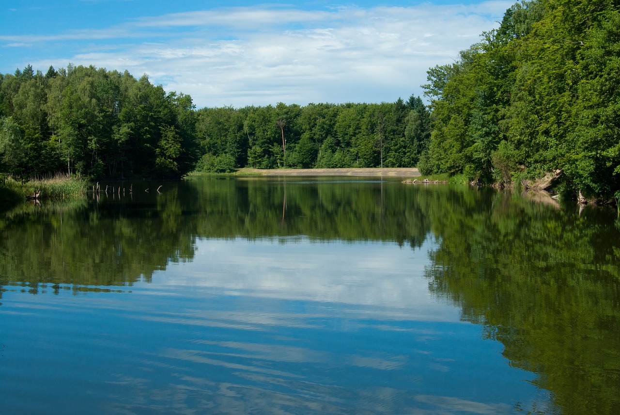 lake clouds landscape free photo