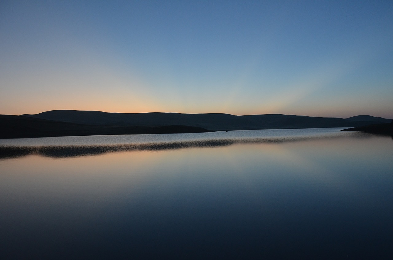 lake dawn the silence free photo
