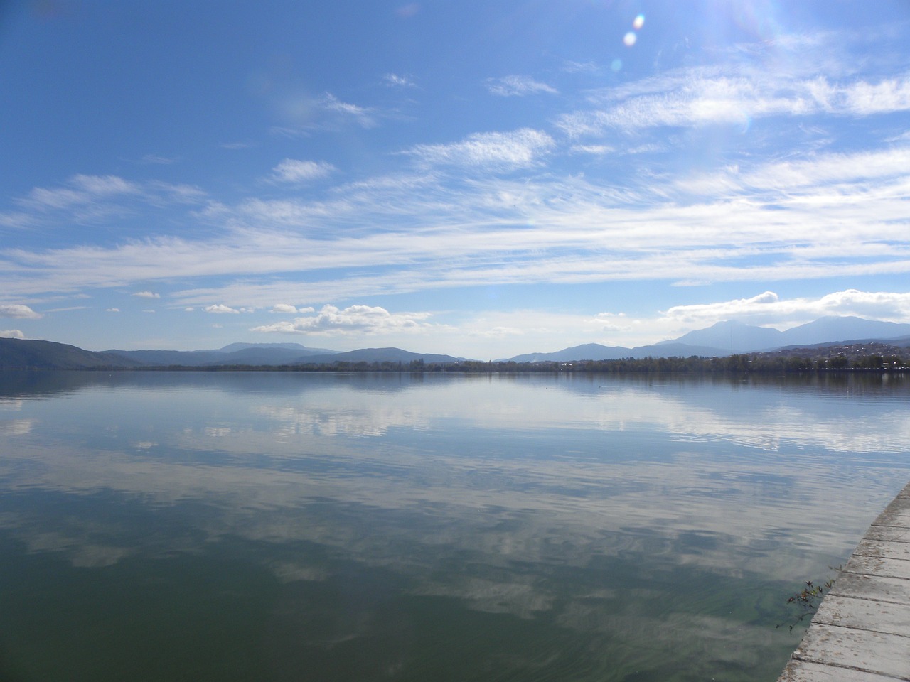 lake greece ioannina free photo