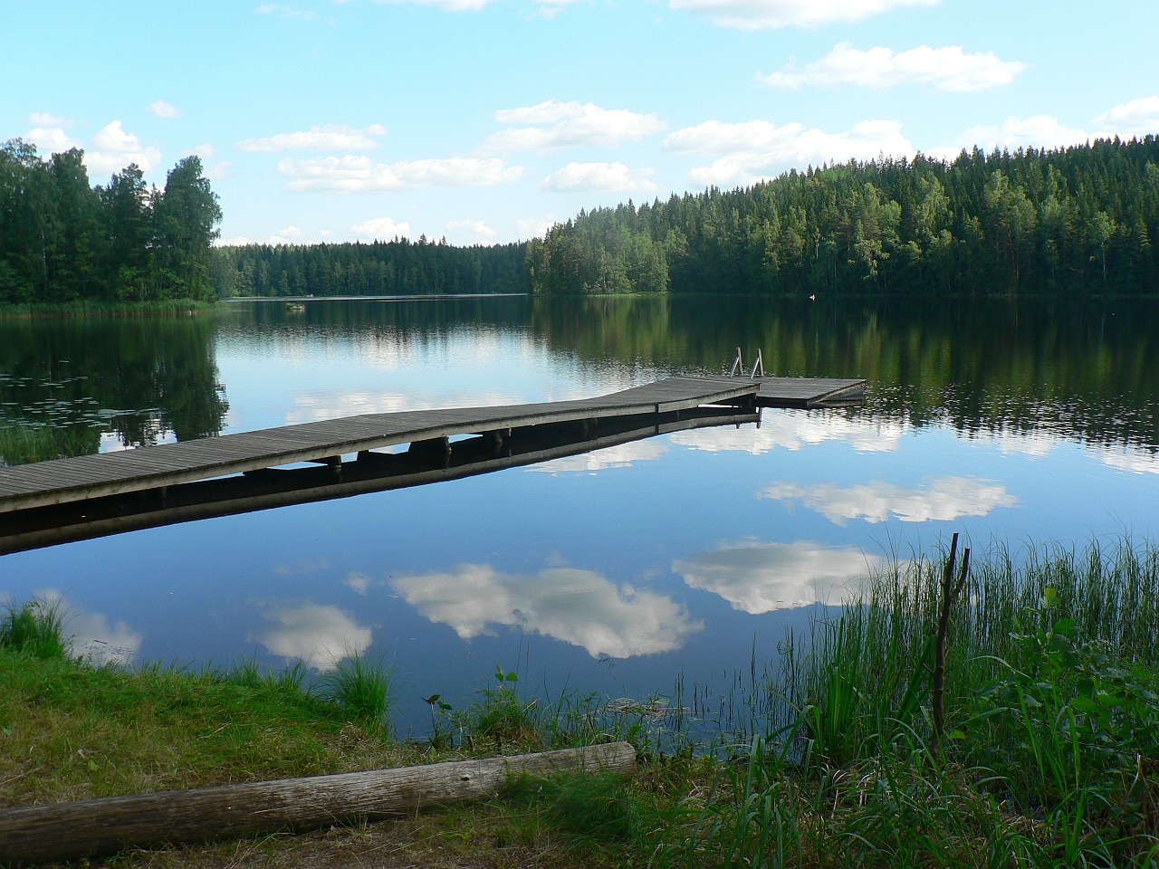 lake landscape finnish free photo