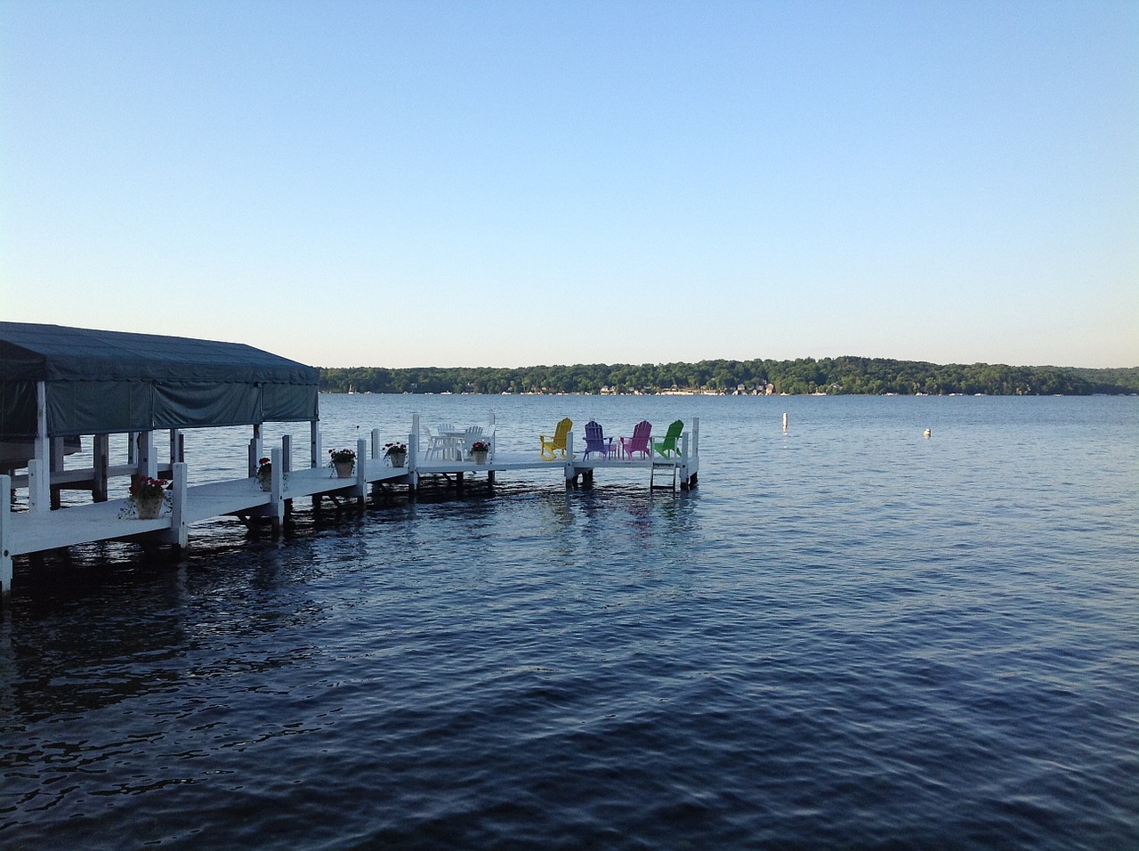 lake geneva dock free photo