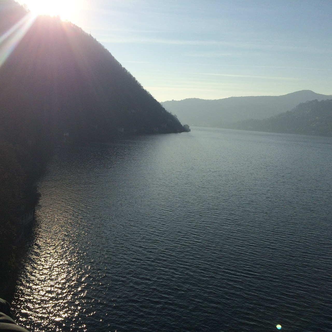 lake winter lake como free photo