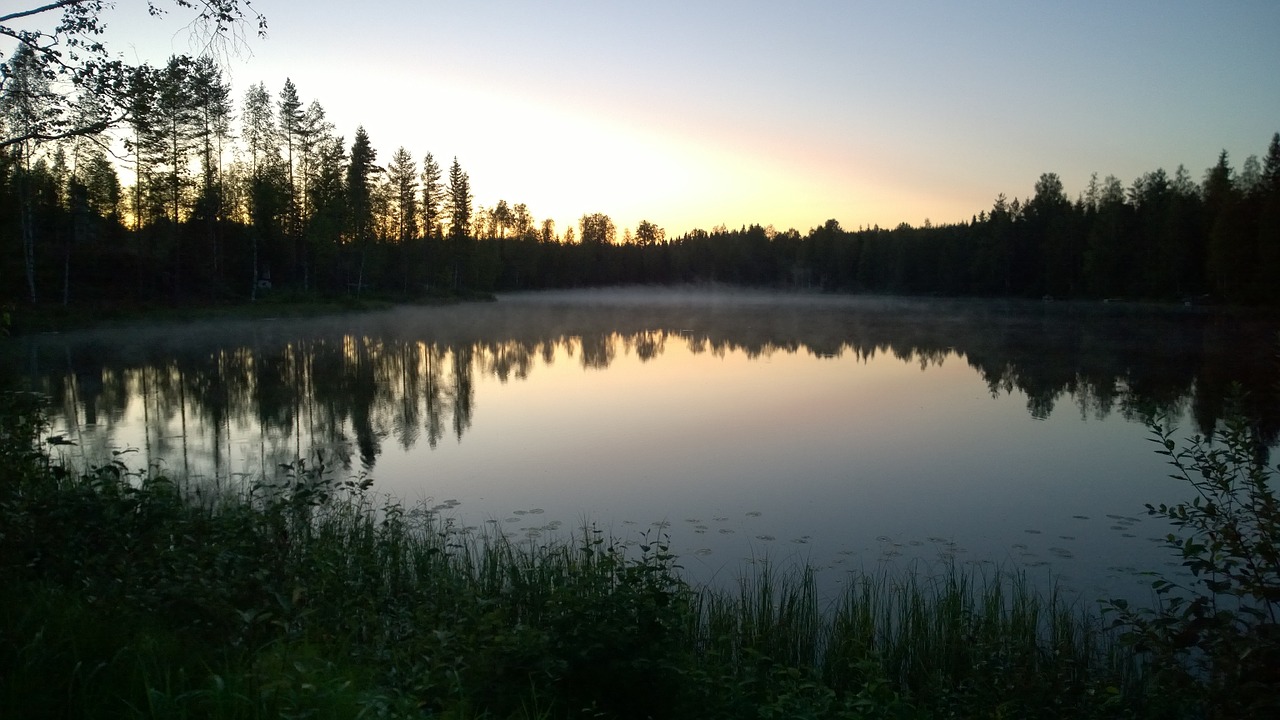 lake calm reflection free photo