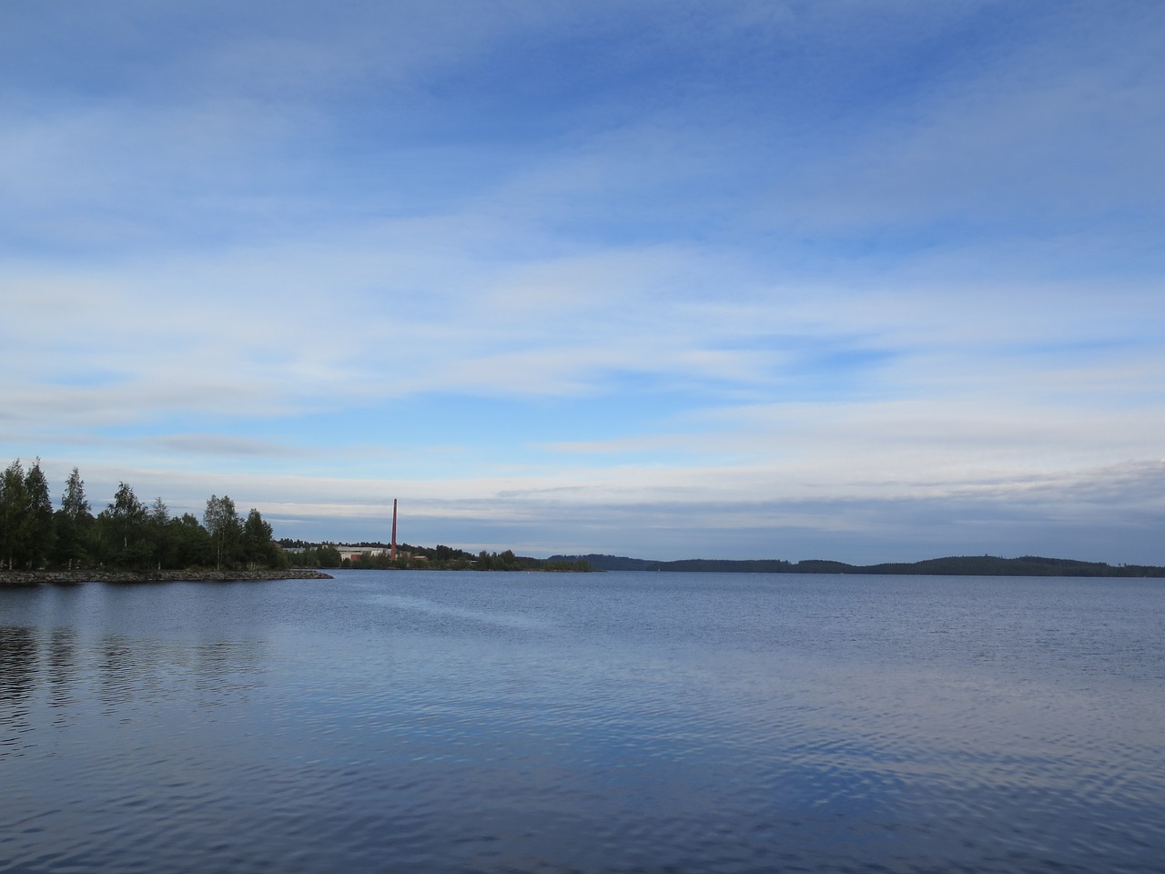 lake finland evening free photo