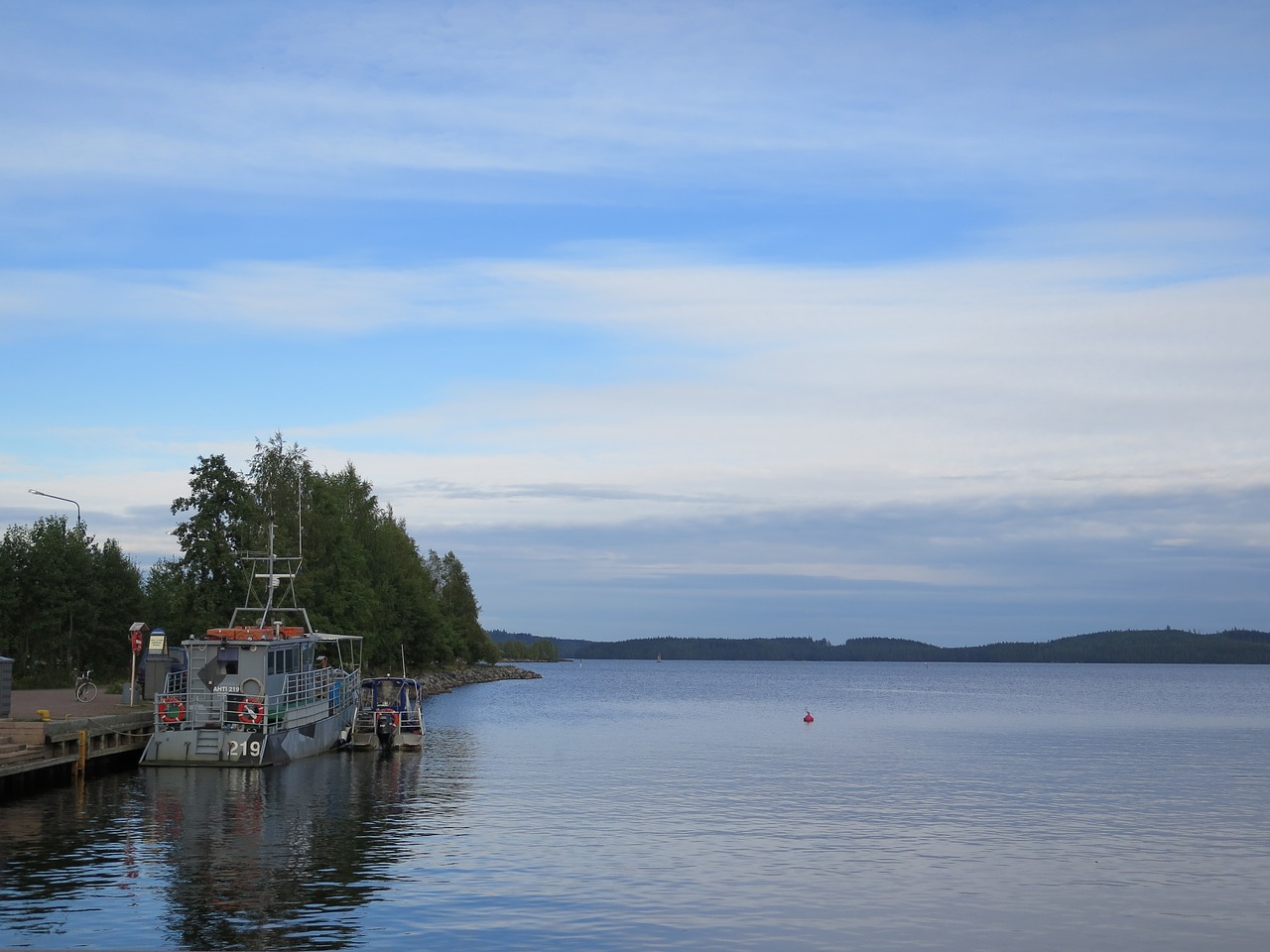 lake blue finland free photo
