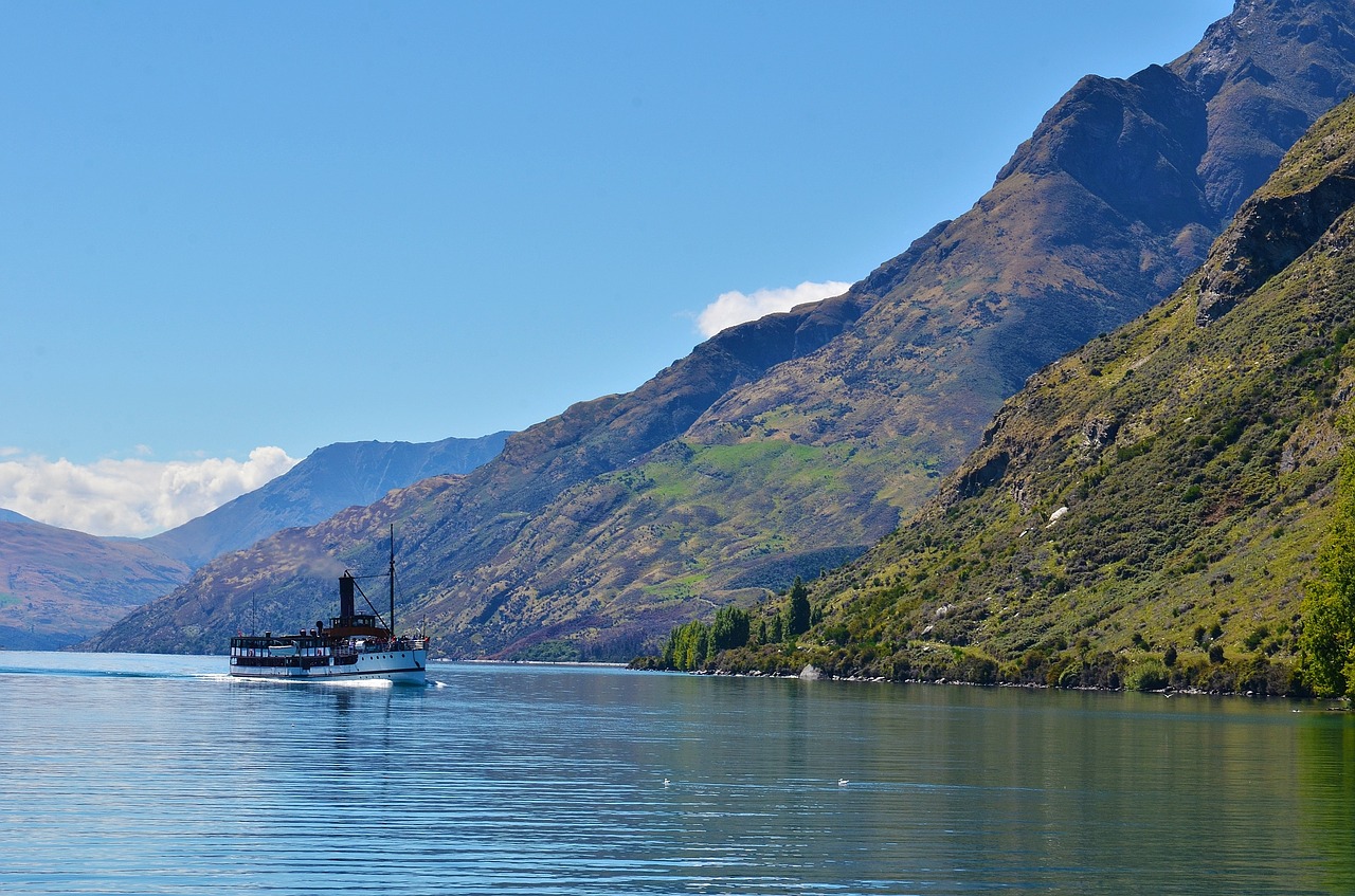 lake the scenery ship free photo