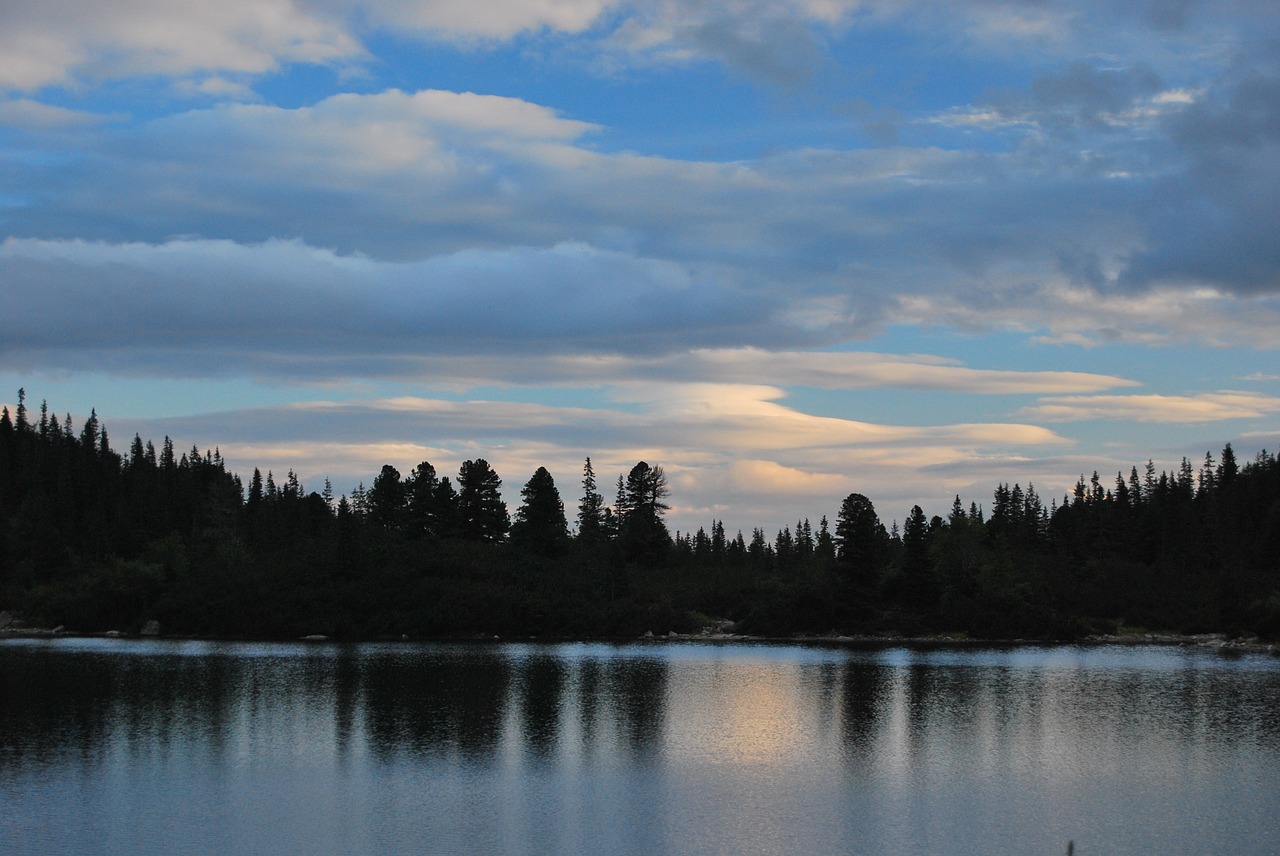 lake water sunset free photo